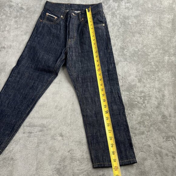 Taylor Stitch Jeans Mens 24x22” Democratic Selvedge Red Line Dark Wash Denim - Picture 5 of 16